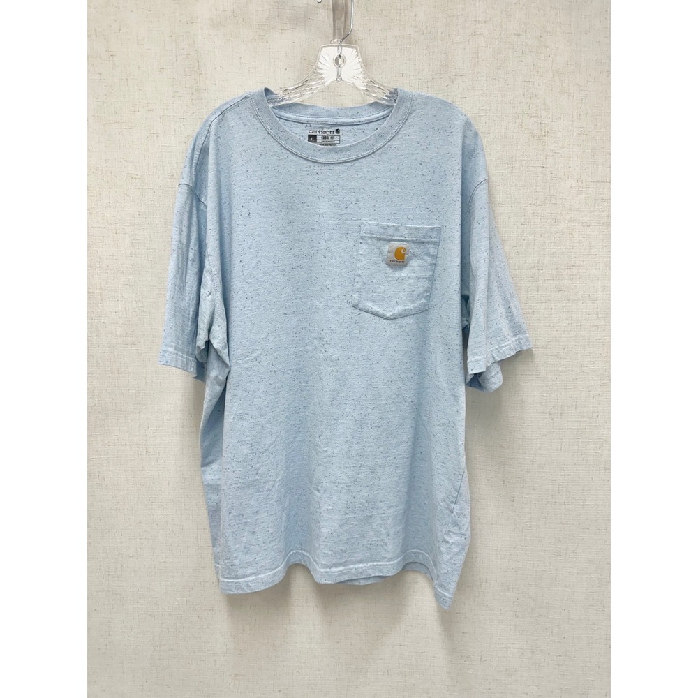 Carhartt‎ Iconic K87 Pocket Loose Fit Heavyweight T-Shirt Light Blue Mens XL